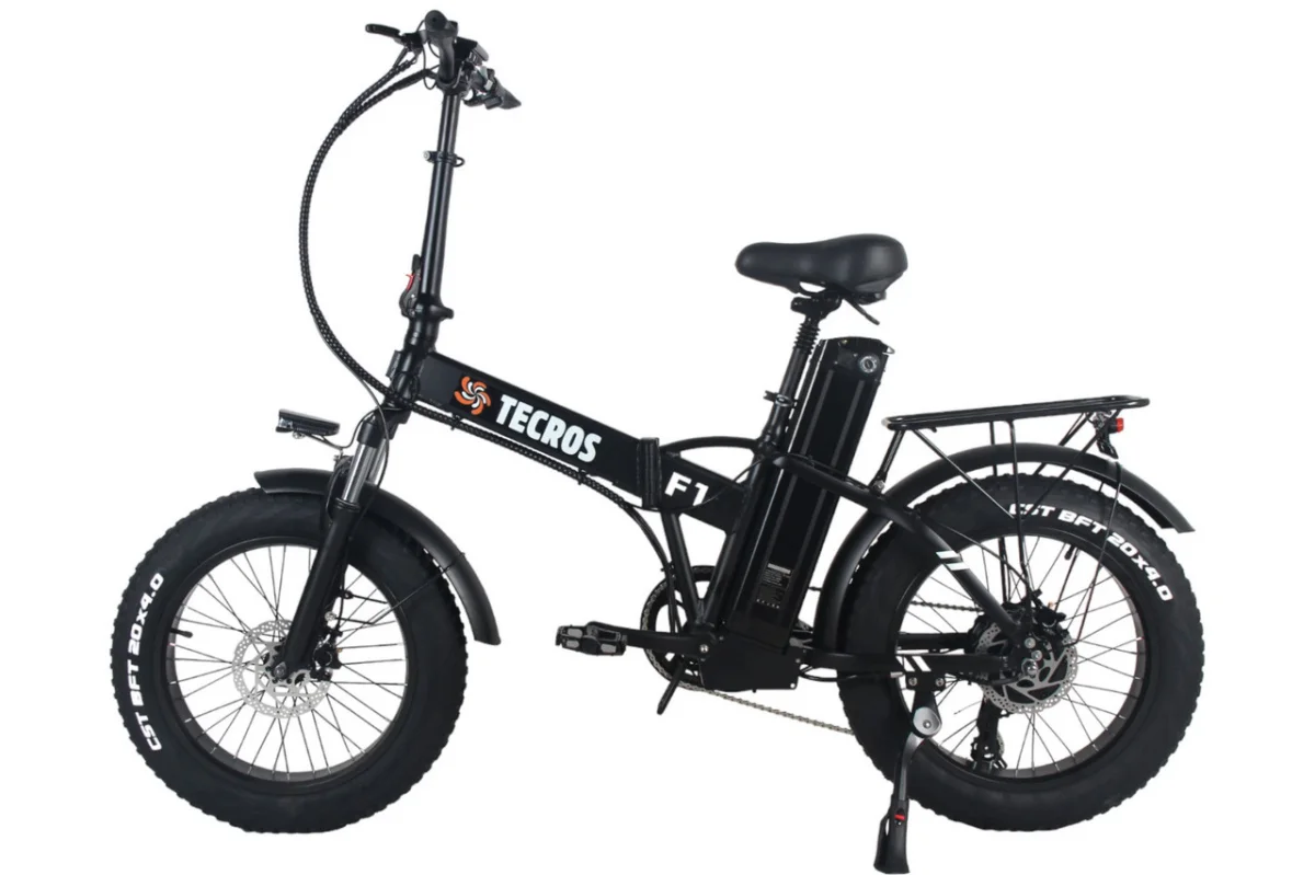 Tecros F1 - Електрофетбайк: мотор Номінальна потужність 500W • пікова до 1000W • Акумулятор Li-Ion 48V 15Ah • Колеса Ø-20×4.0 • 45 км/год • 60 км запас ходу - 6502783006_w640_h640_6502783006.webp