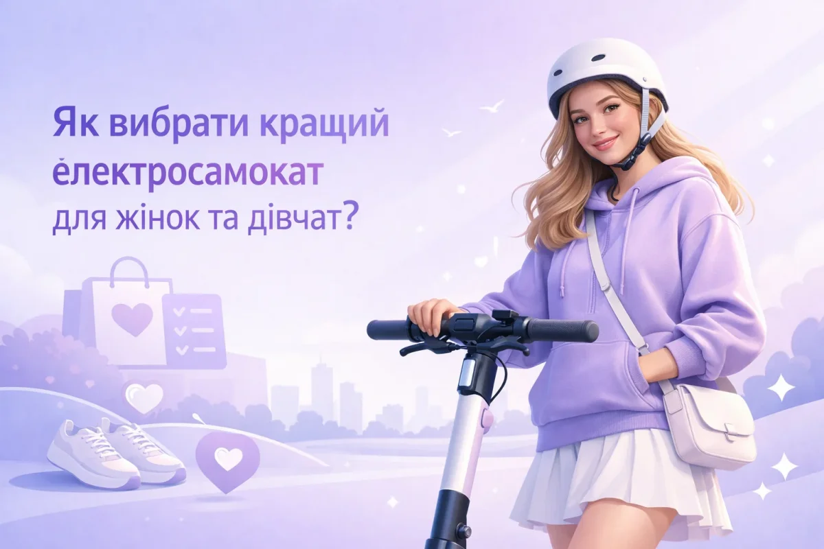 Жіночі електросамокати. Ключові особливості. Як вибрати правильно?