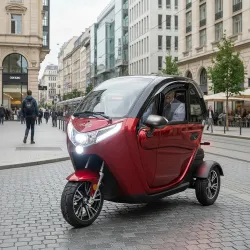 Електричний трицикл із кабіною W-TEC Tukago - Електромобіль триколісний з захистом від негоди.