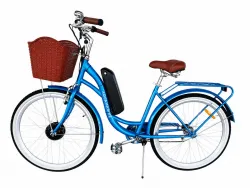 Жіночий електровелосипед Dorozhnik Aquamarine (Дорожнік Аквамарин) 500W • 36V • 18Ah • Ø-26″ (колір на вибір)