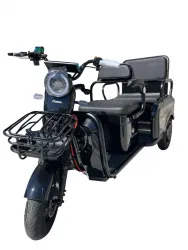 Електричний трицикл Corso «Sig L» + 1 ЯЩИК АКУМ, двигун 1200W, акумулятор 72V/24Ah літій-залізно-фосфатний, колеса 300-10, в коробці
