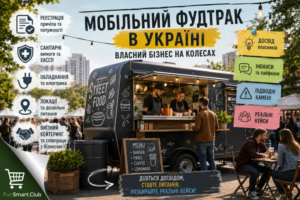 Мобільний фудтрак в Україні: реєстрація, оснащення та виїзний кейтеринг