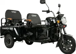 Corso "Hardy" 1200W • 60V • 38Ah  — вантажо-пасажирський електричний трицикл, до 500 кг, АКБ графен, Ø-300-12, 38 км/год, 60 км, обмежена партія