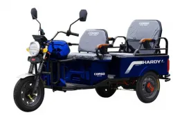 Corso "Hardy" 1200W • 60V • 38Ah  — вантажо-пасажирський електричний трицикл, до 500 кг, АКБ графен, Ø-300-12, 38 км/год, 60 км, обмежена партія