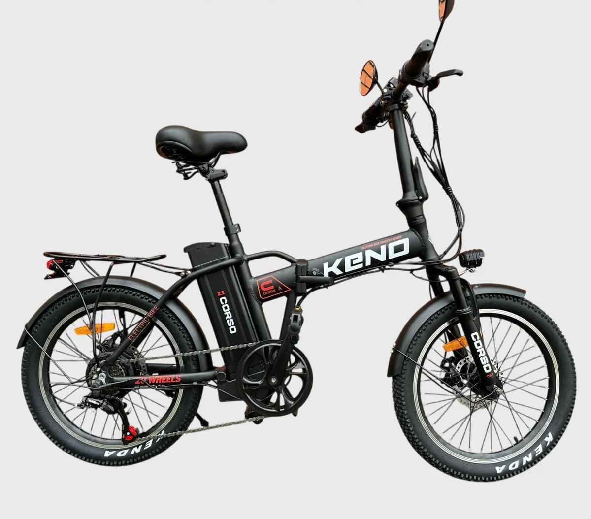 "Corso Keno": 350W • 36V • 10AH • Li-Ion • Ø-20 • 25 км/г • 20 км з/ходу Електровелосипед
