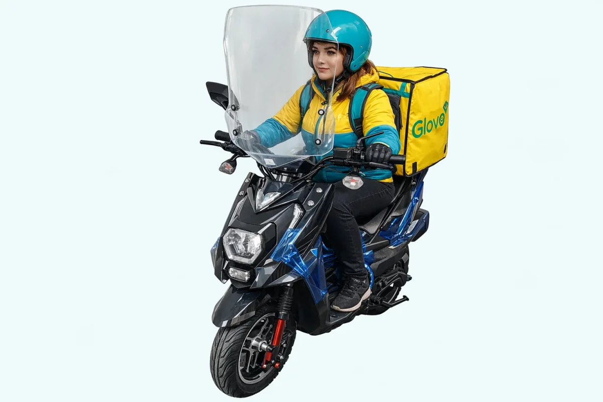 "Tecros T600" - Електроскутер / Елетромопед 2500W • 72V • 100Ah - дальнобійник, для професійних кур'єрів