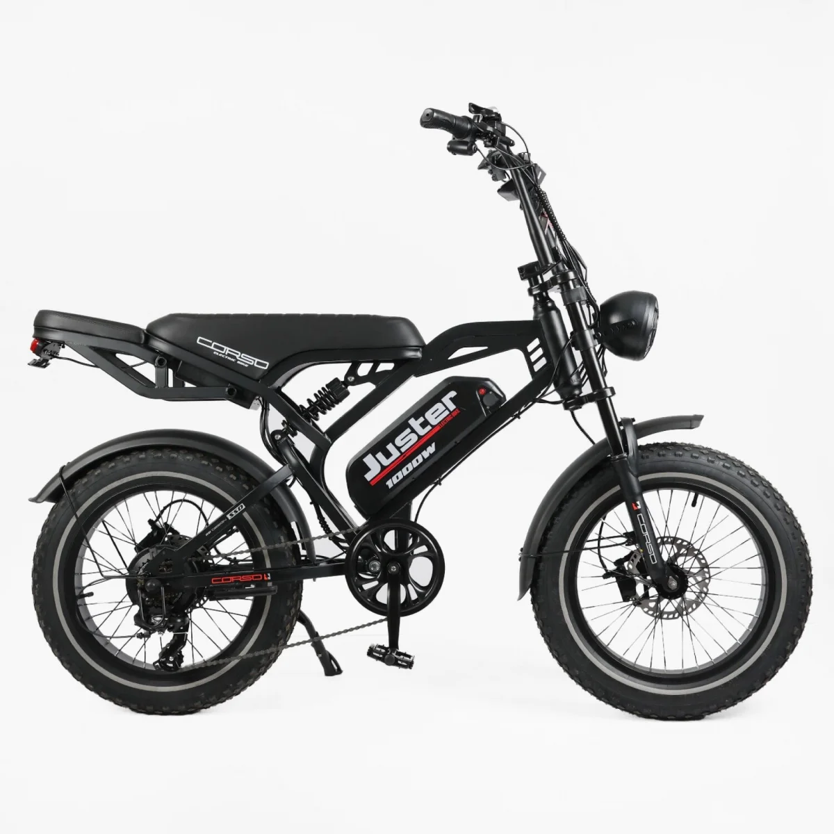 Электрофэтбайк Corso Juster 20" (1000W, 48V/18Ah, 20"×4.0)