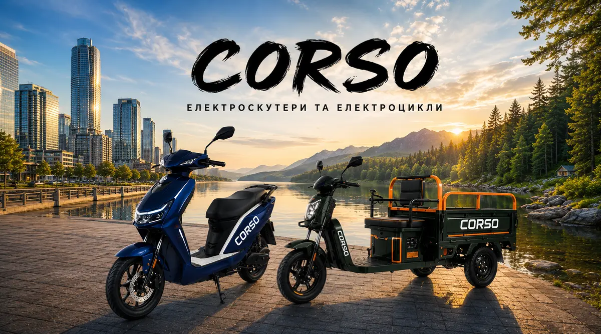 Corso - Электроскутеры и трициклы купить, Украина